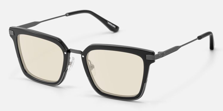 Kassel - Matte Gunmetal Acetate Metal Sunglasses | Vooglam