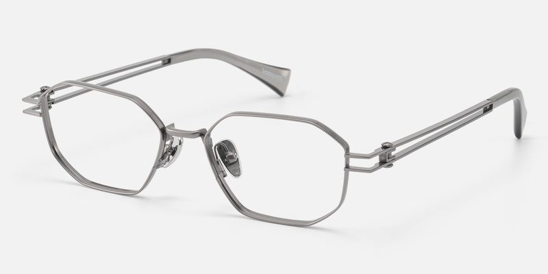 Loos - Geometric Gray Eyeglasses