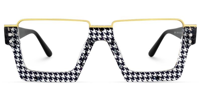Dardhan - Rectangle Pattern Eyeglasses | Vooglam