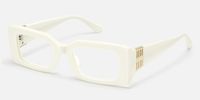 Aurelia - Bold Off White Gold Accent Glasses | Vooglam Front View