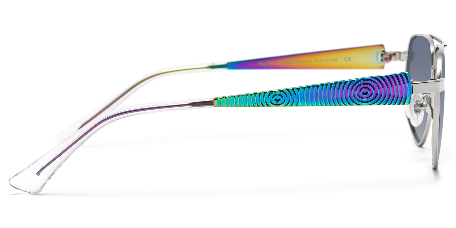 Trance - Aviator Silver Sunglasses - 3