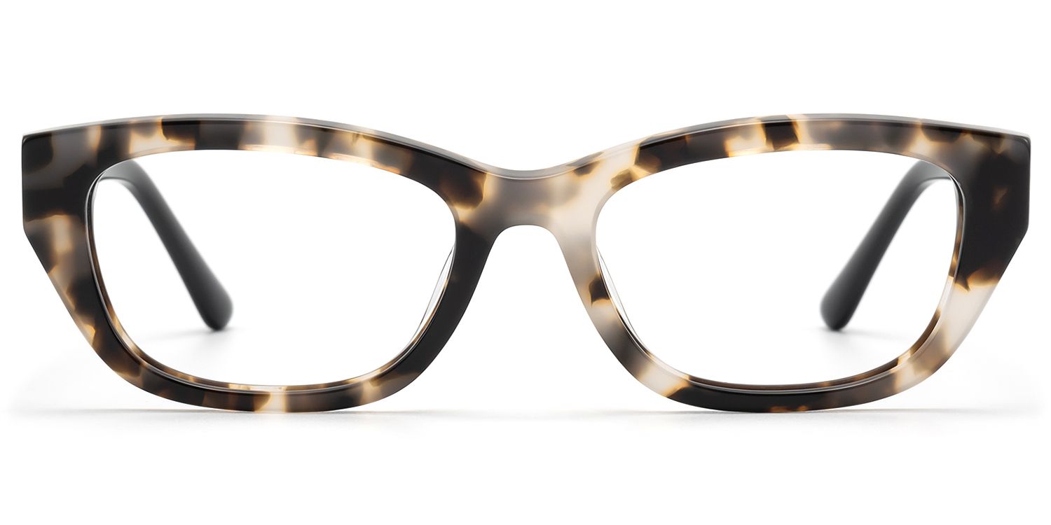 Frame Size of Riven - Two Tone Tortoise Cat Eye Glasses | Vooglam