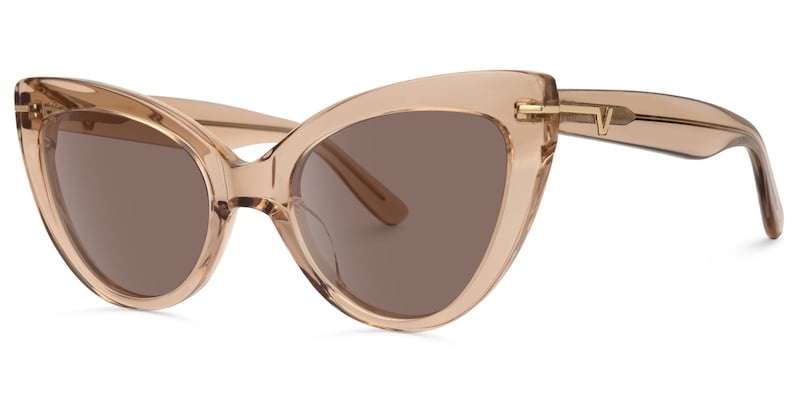 Veromca - Cat Eye Champagne Sunglasses