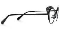 Kassandra - Cat Eye Black Eyeglasses | Vooglam 