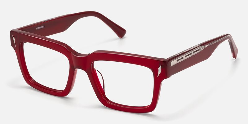 Razor - Rectangle Red Eyeglasses