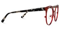 Afrodille - Round Red Eyeglasses | Vooglam 