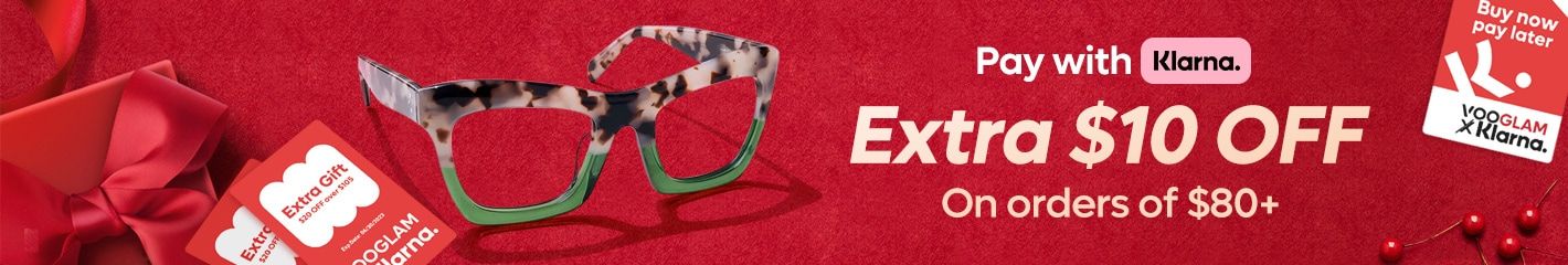 Buy Vooglam fashion glasses pay with Klarna later