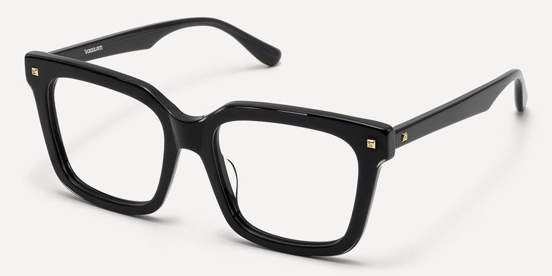 Taffeta - Square Black Eyeglasses