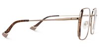 Edimeia - Square Brown Eyeglasses | Vooglam 