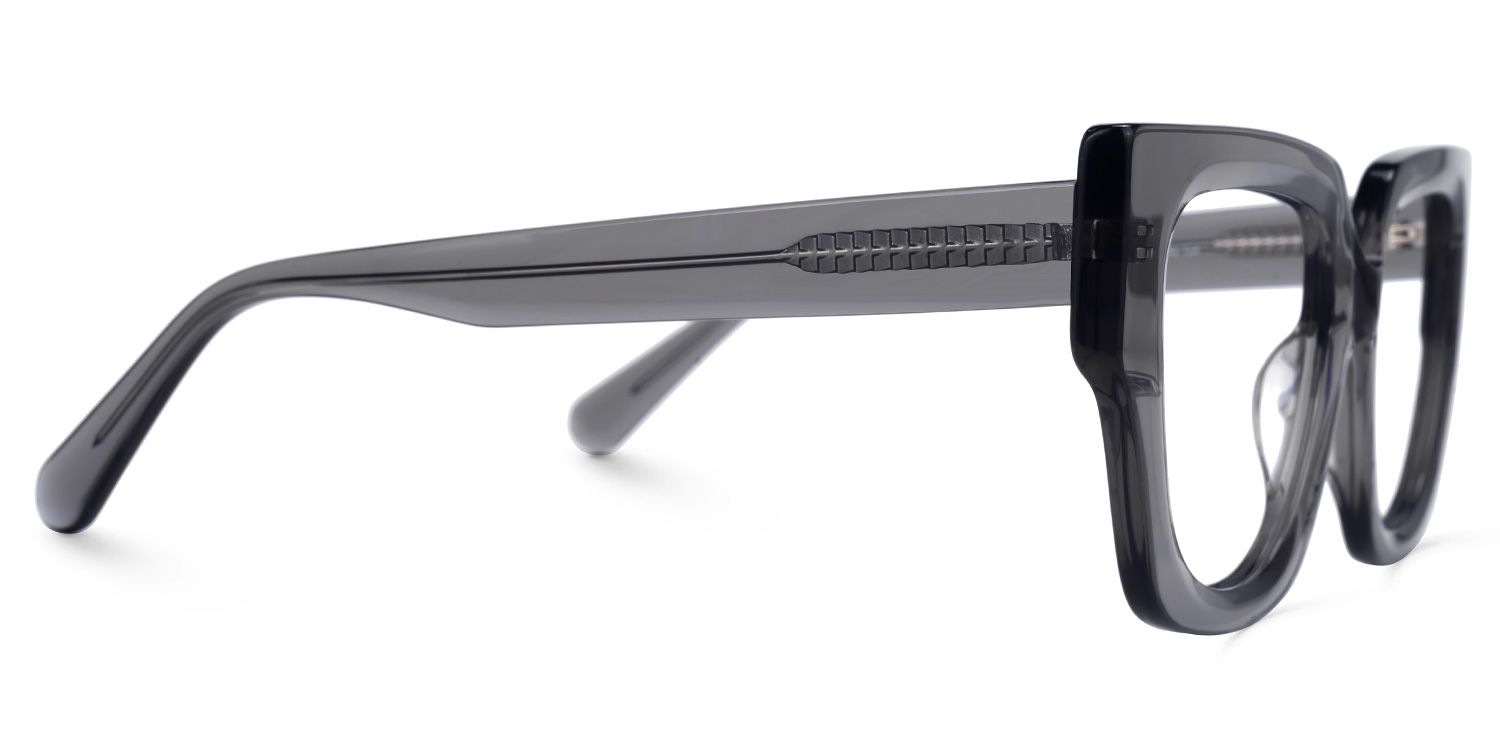 Efrat - Cat Eye Grey Eyeglasses | Vooglam 4