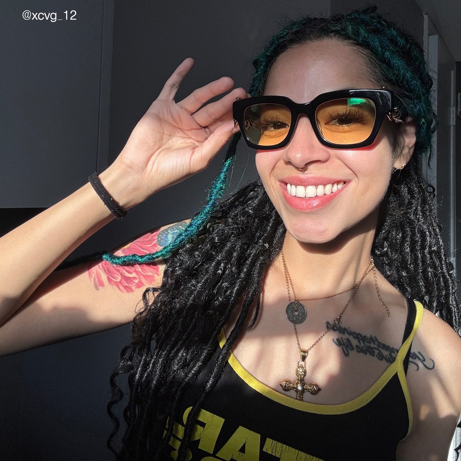 Sabrina - Rectangle Black Eyeglasses