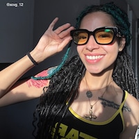Sabrina - Rectangle Black Eyeglasses - 10