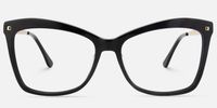 Libby - Butterfly Black Eyeglasses | Vooglam Angle View