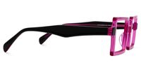 Fawzia - Rectangle Pink Eyeglasses | Vooglam 