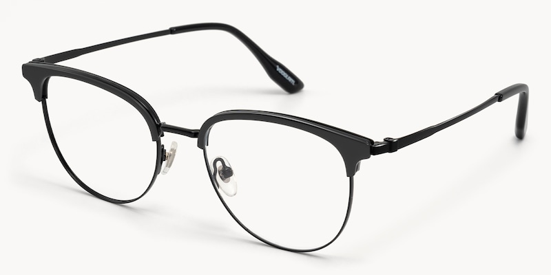 Grace - Round Black Eyeglasses
