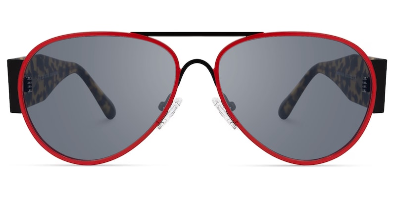Novoa - Bold Aviator Sunglasses Tortoiseshell Temples