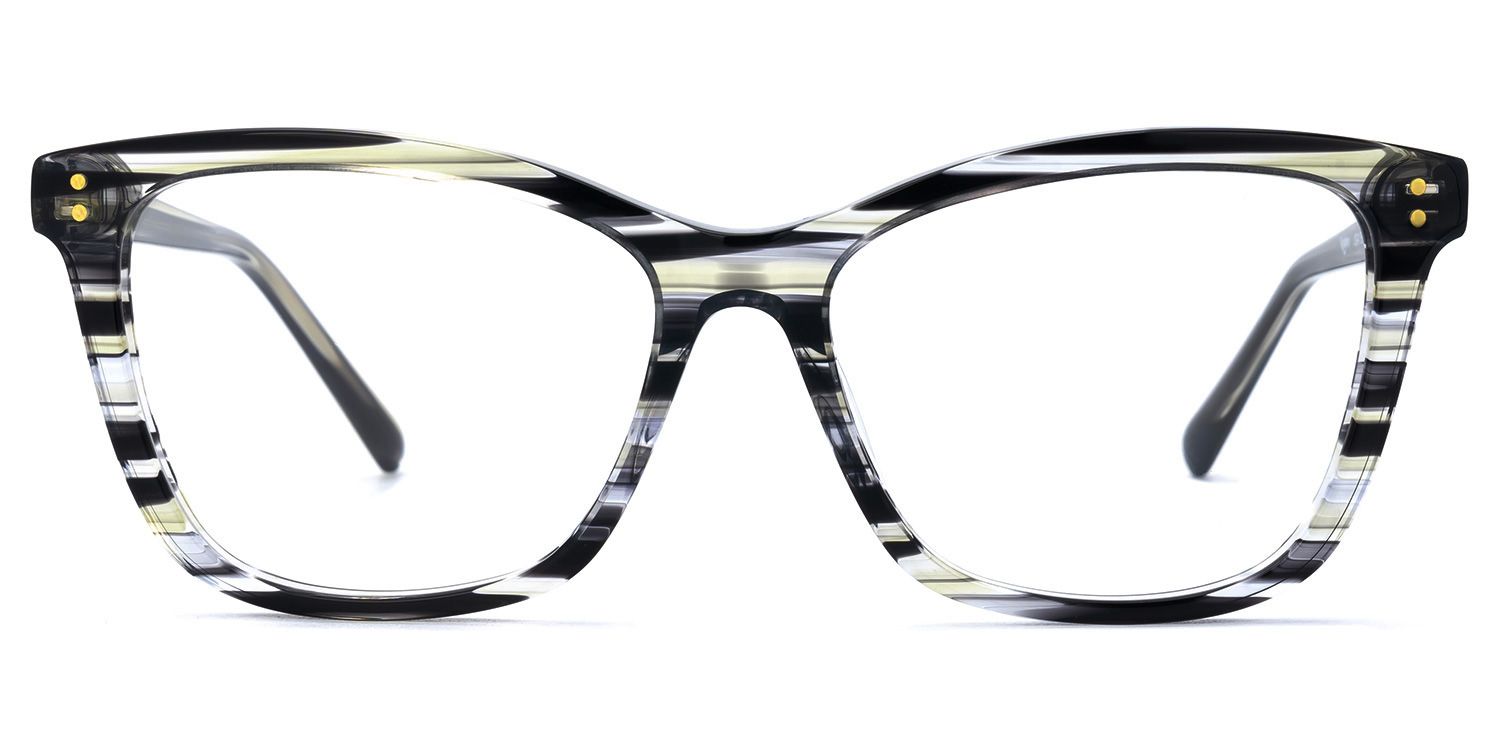 Lalage - Butterfly Pattern Eyeglasses | Vooglam Angle View