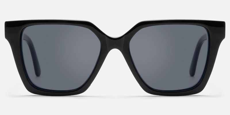 Eclipse - Square Black Sunglasses