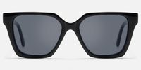 Eclipse - Square Black Sunglasses | Vooglam Angle View