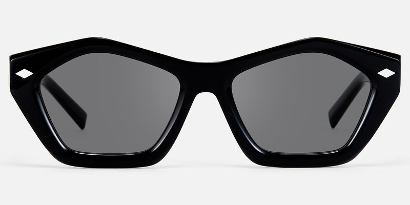 Chiclyn - Geometric Black Sunglasses