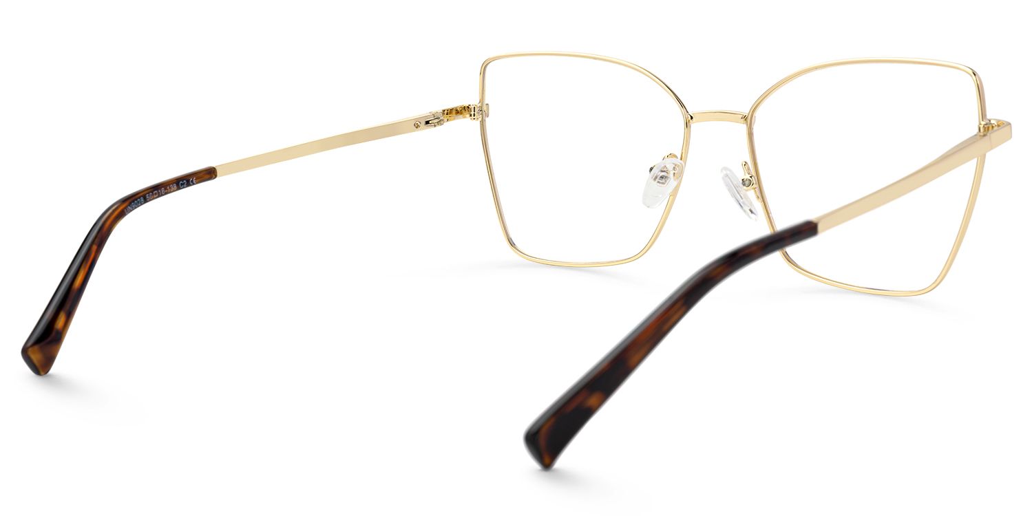 Vantasia - Butterfly Gold Eyeglasses | Vooglam Side View