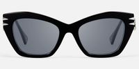 Manon - Cat Eye Black Eyeglasses | Vooglam Angle View