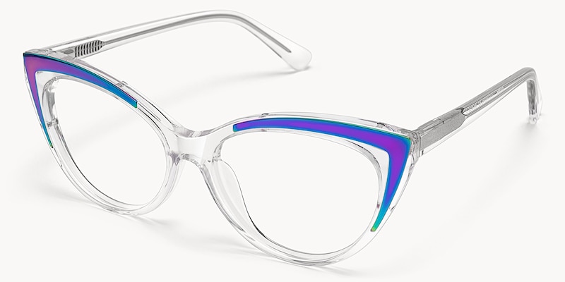 Langley - Cat Eye Transparent Eyeglasses