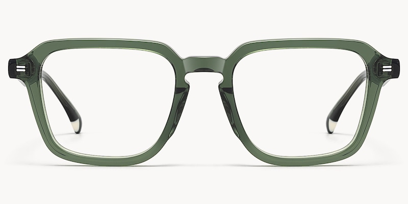 Maven - Square Green Eyeglasses