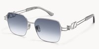The Architect - Rectangle Silver Sunglasses - 2