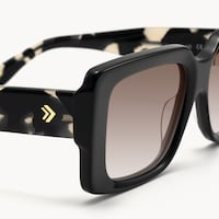 Kente - Rectangle Black Sunglasses - 4