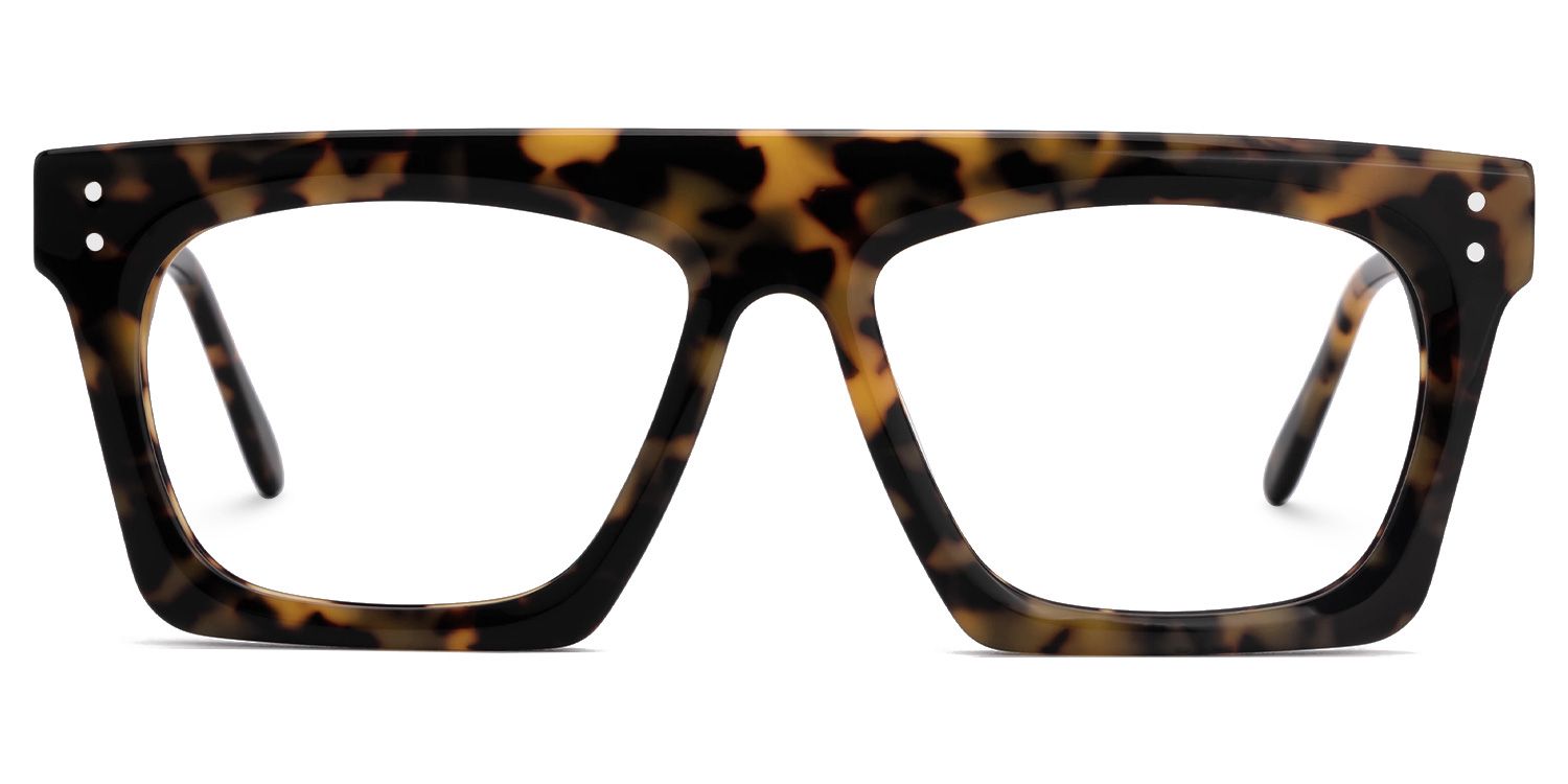 Fausta - Aviator Tortoise Eyeglasses | Vooglam Angle View