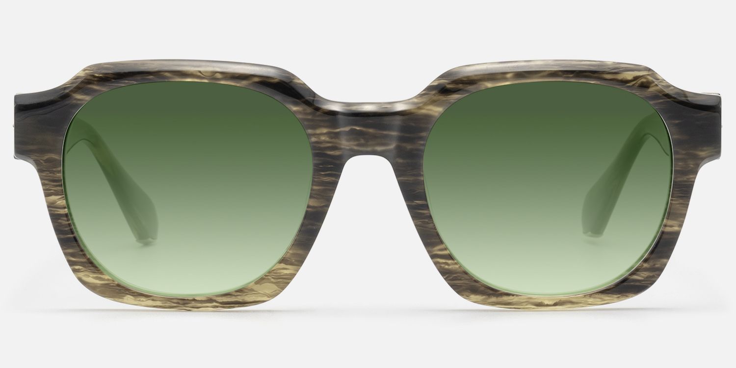 Vernon - Brown Horn Blue Gradient Green Shades | Vooglam Angle View