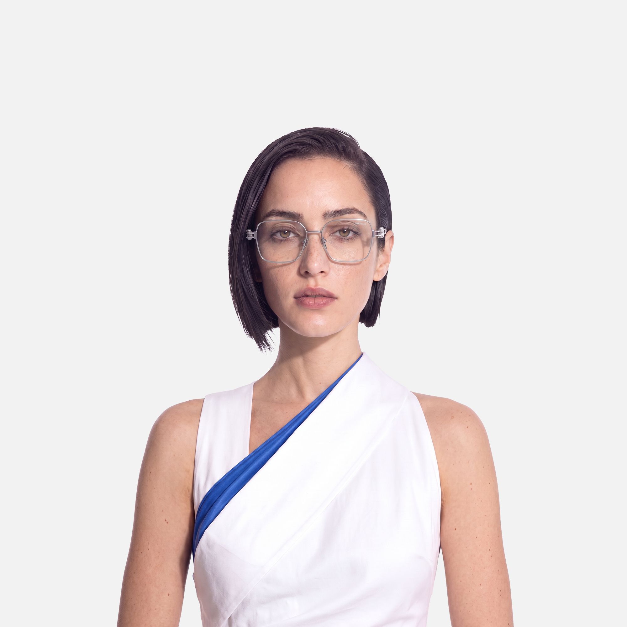 The Architect - Silver Carabiner Glasses by Vooglam - On Model
