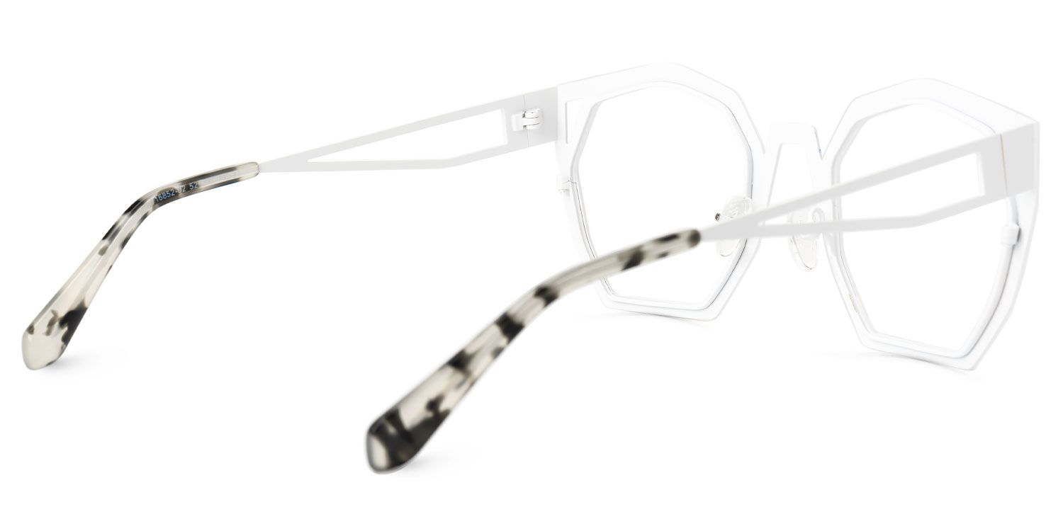 Ellard - Geometric Gold Eyeglasses | Vooglam 4