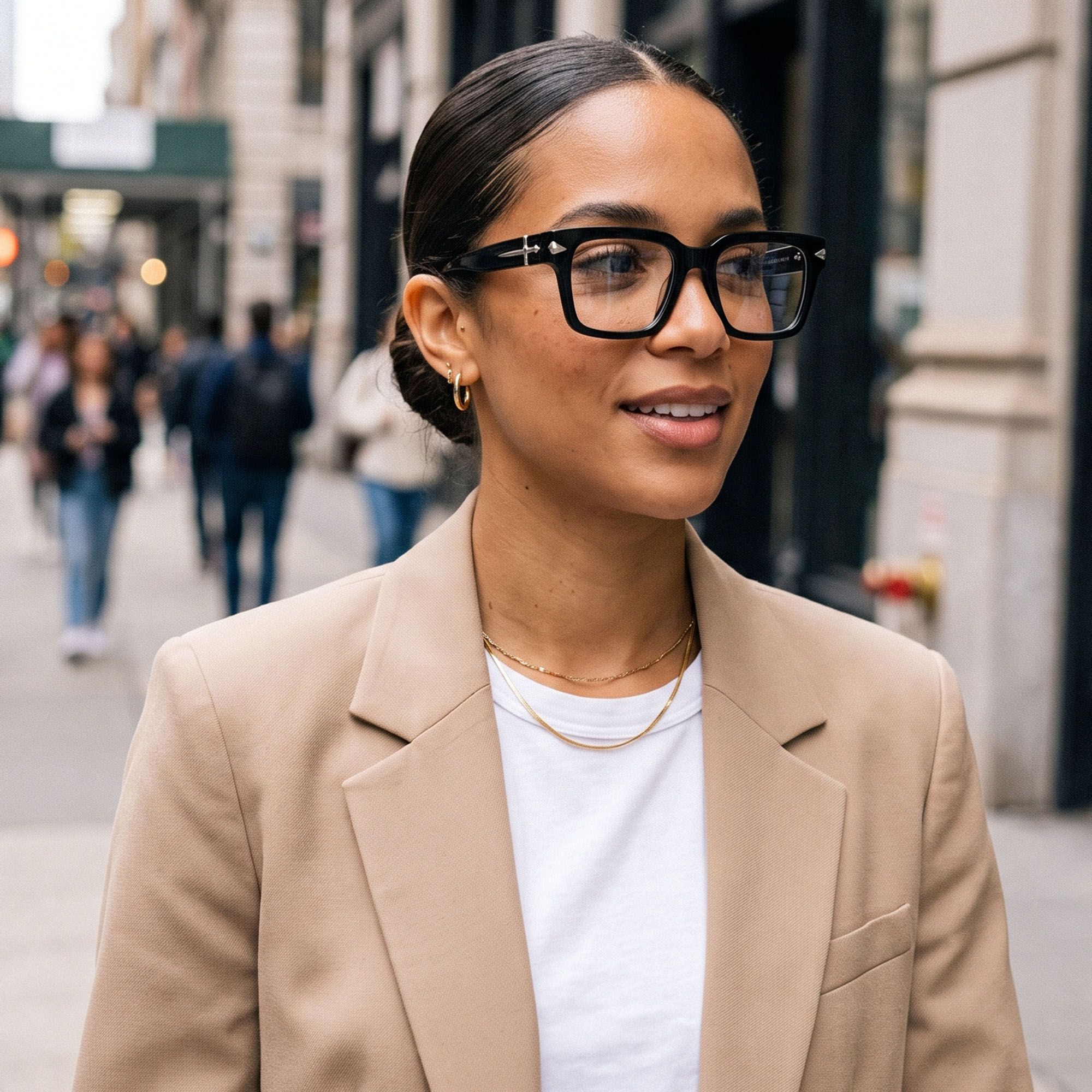 Vooglam Street Style in Real Life: Covenant - Dark Thick Acetate Sword Glasses by Vooglam