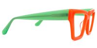 Elchanan - Rectangle Orange Eyeglasses | Vooglam