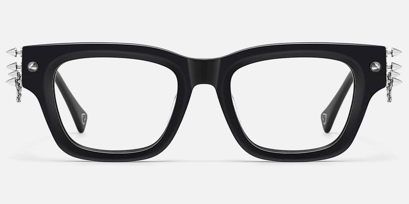 Stud - Rectangle Black Eyeglasses