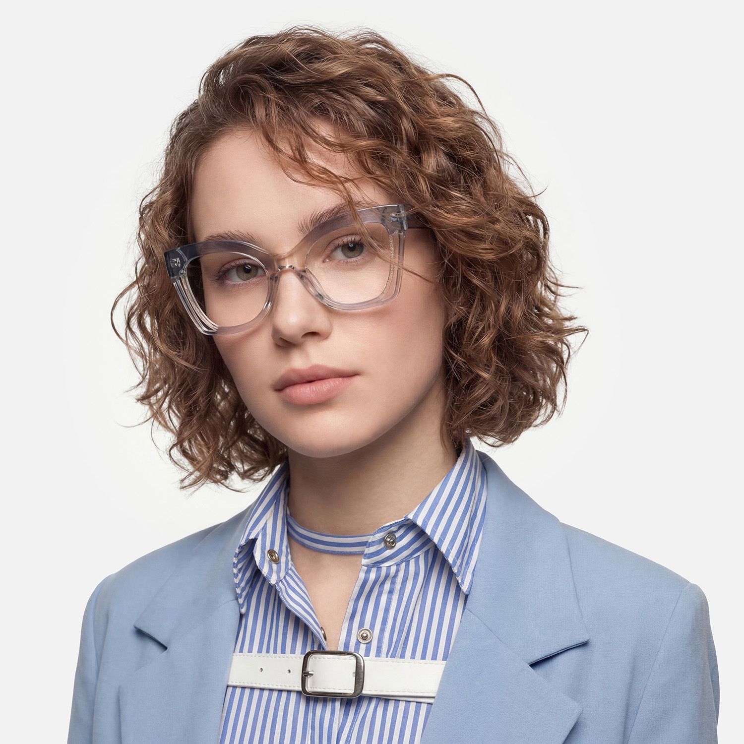 Explore the design story of Destiney Butterfly Grey Ombre Prescription Glasses | Vooglam