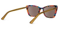Sanchez - Rectangle Multicolor Sunglasses - 4