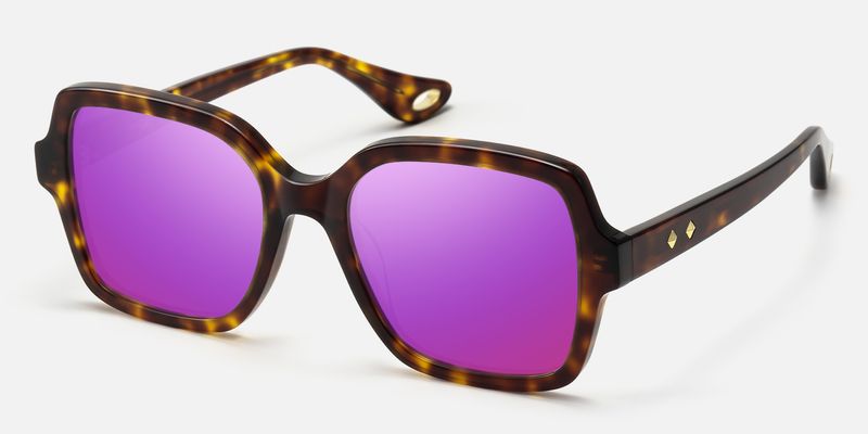 Meridian - Square Tortoise Acetate Sunglasses | Vooglam