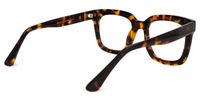 Eisa - Square Tortoise Eyeglasses | Vooglam Side View
