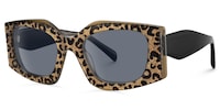 Tahlia - Geometric Tortoise Sunglasses - 2