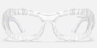 The Geologist - Geometric Transparent Eyeglasses | Vooglam Angle View