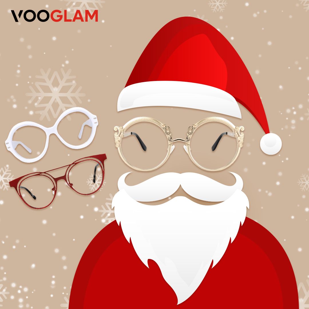 Christmas novelty glasses sale from Vooglam