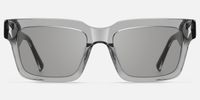 Razor - Rectangle Silver Sunglasses | Vooglam Angle View