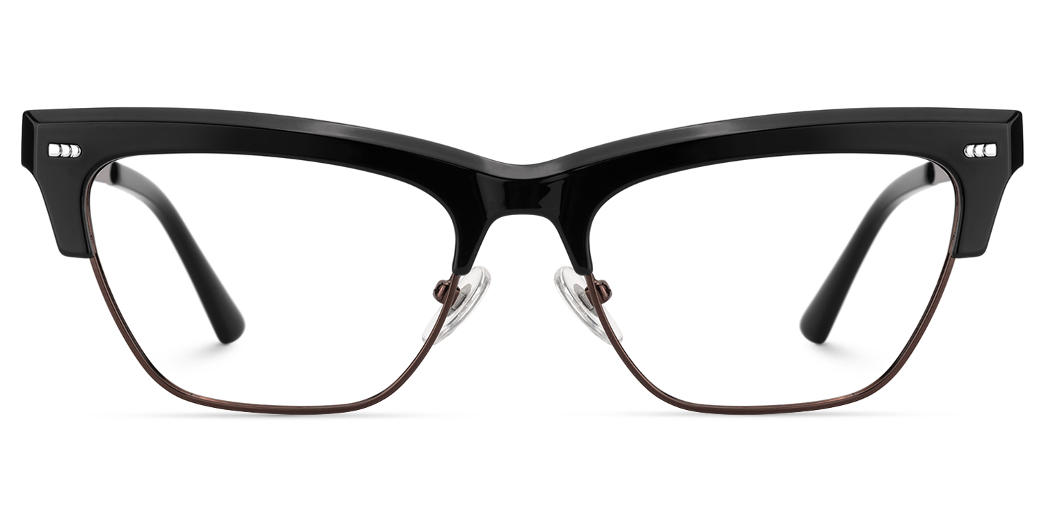 Gabriella - Cat Eye Black Eyeglasses - 1