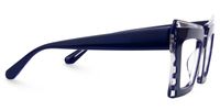 Faylinn - Rectangle Blue Eyeglasses | Vooglam