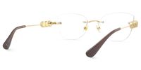 Muse - Cat Eye Brown Eyeglasses | Vooglam Side View