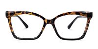 Dellingr - Rectangle Tortoise Eyeglasses | Vooglam Angle View