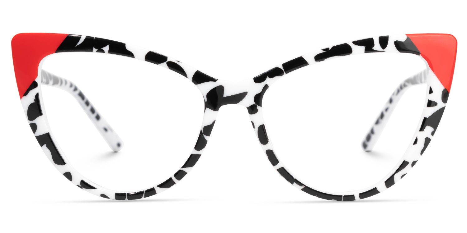 Barney - Cat Eye Animal Eyeglasses by Vooglam - Angle View